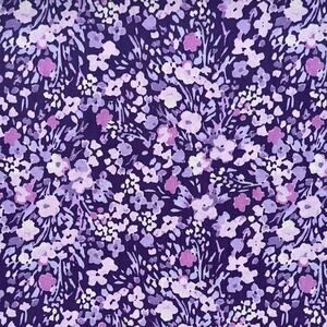 Richloom Wildflowers Purple Cotton Fabric by Keepsake Calico - 1/2 YD - Floral